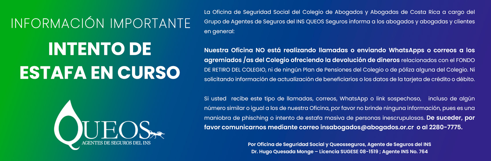 Intento de estafa en curso